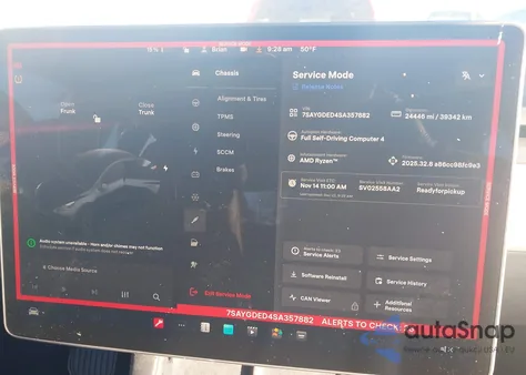 2025 Tesla Model Y Long Range Dual Motor Rear-Wheel Drive from USA, damaged, VIN 7SAYGDED4SA357882